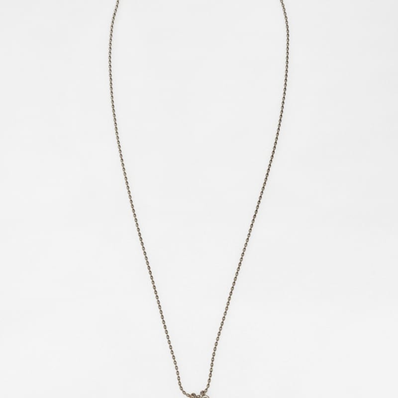 August Harmony Water Drop Oval Chain Necklace / 2color