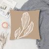 Gold Leaf Ginkgo Leaves Pillow Case Fashion Square Pillowcase Bedroom Sofa Room Ins Decoration Leisure