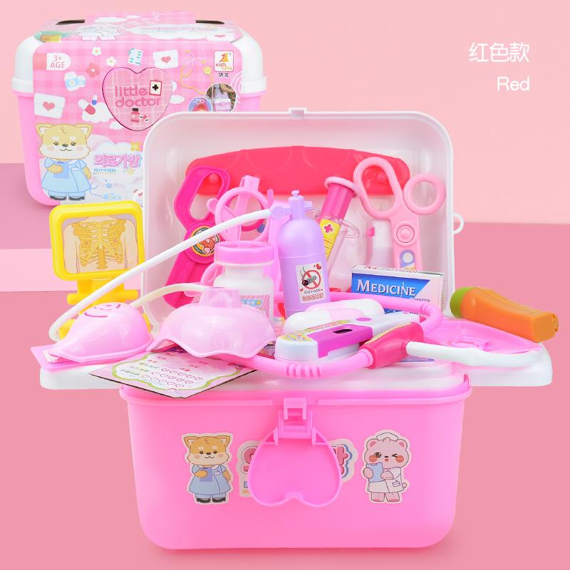 Simulated Sound And Light Stethoscope, Medical Equipment, Suitcase Set, Children'S Play House, Little Doctor Role-Playing Toy