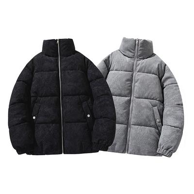 OO verdickte Cord-Baumwoll-Wattierung Kleidung Herren und Damen Winterkleidung lockere Baumwoll-Wattierung Jacken Brotjacken Stehkragen Jacken