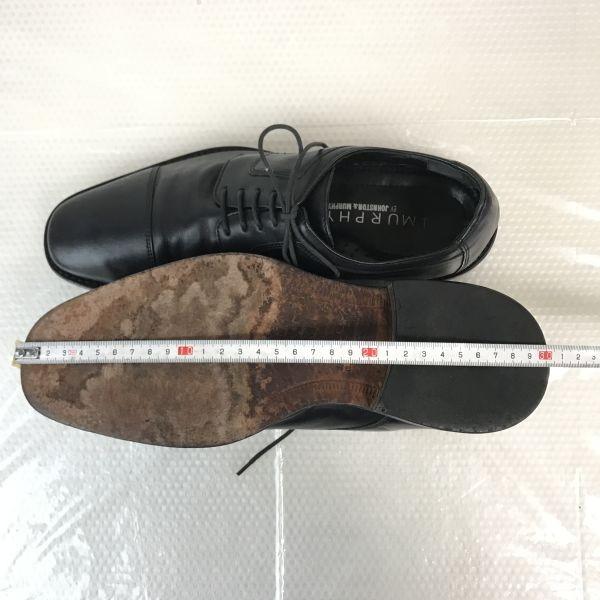JOHNSTON & MURPHY 90s-00s All Leather Straight Tip Oxford Shoes Size 8.5M 26.0-26.5cm Black Dress Shoes(USED)