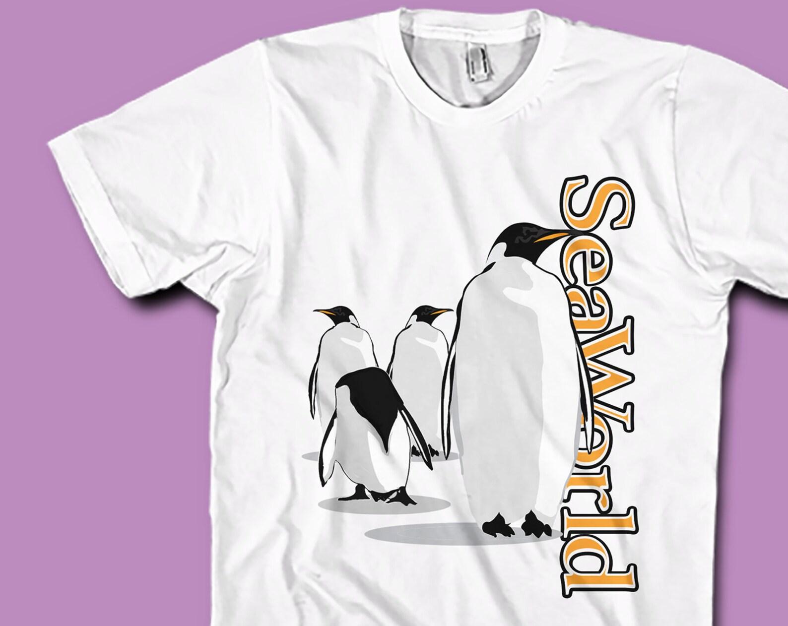 Seaworld Penguin Shirt: Vinyl Design, Theme Park Tee 4XL