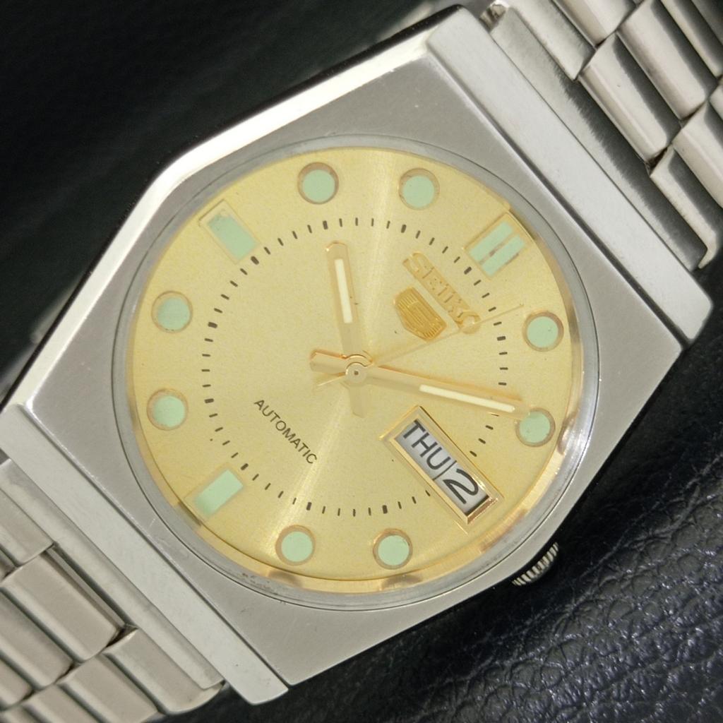 

Б/У винтажные мужские часы SEIKO 5 AUTOMATIC 6309A из Японии с золотым циферблатом a433683-2 R118-a433683