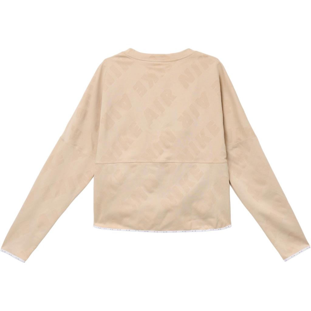 Nike Reflective Logo Running Training Casual Quick-Dry Breathable Round Neck Long Sleeve T-Shirt Women Tops Light-Orange CJ1883-287