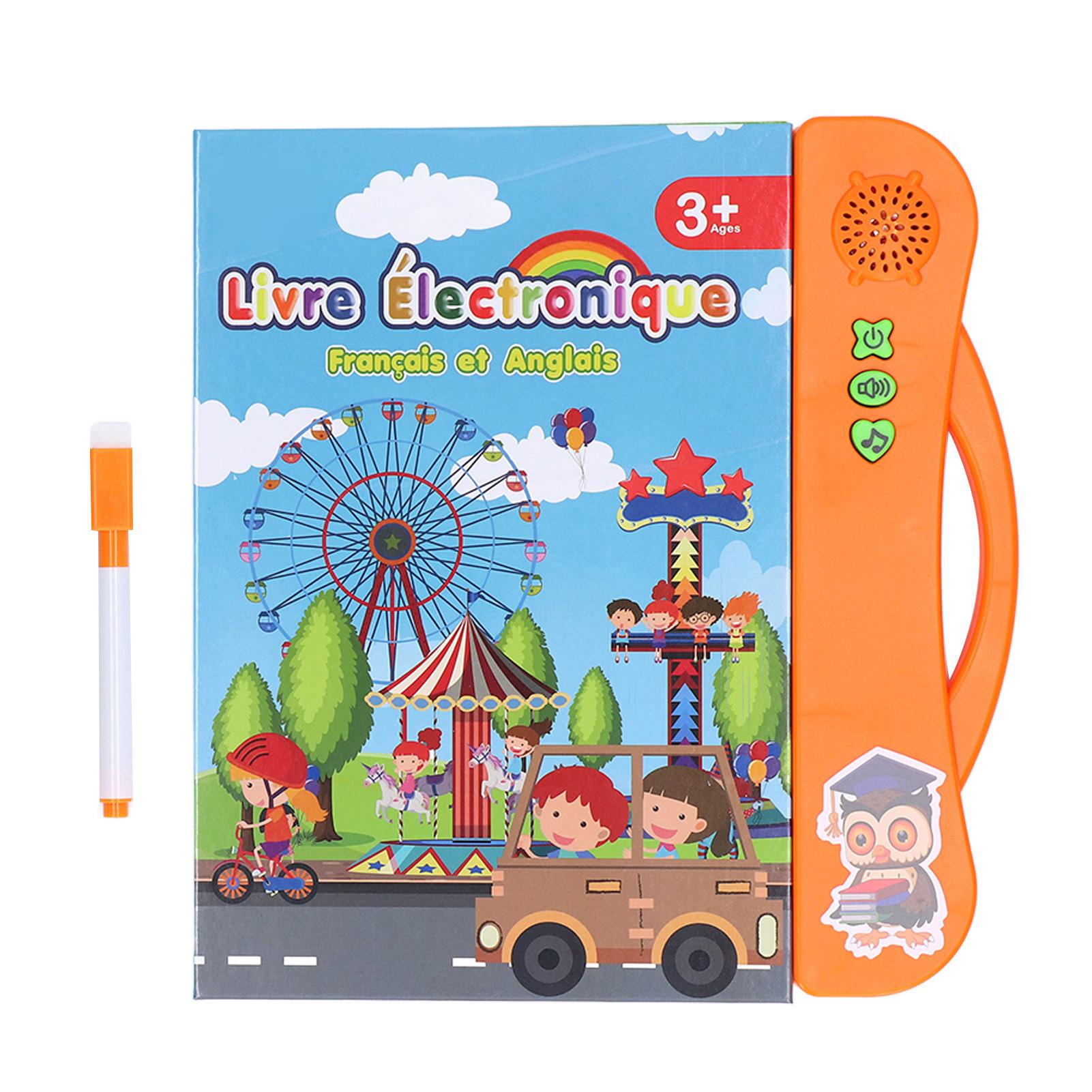 French Sound Book Children English Read Music Interactive Learning Book Educational Toy Birthday Gift