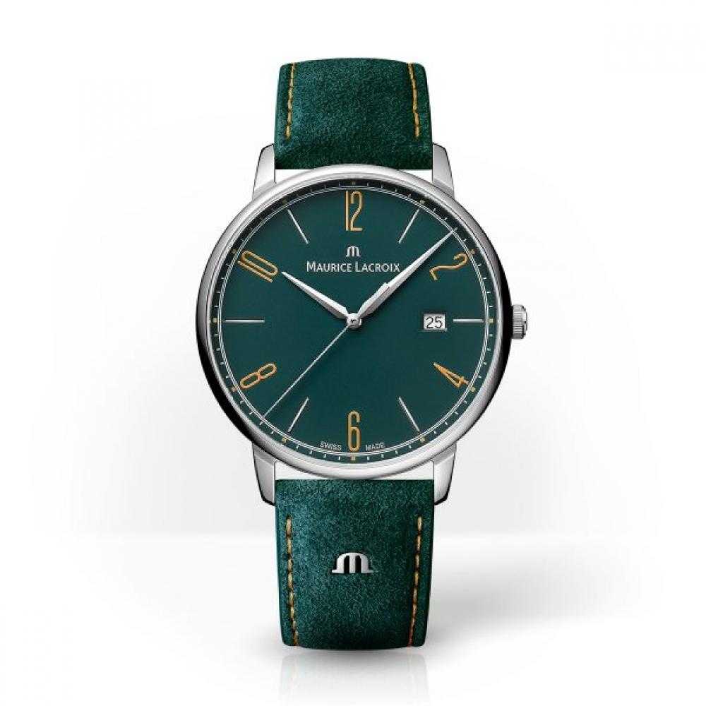 

Maurice Lacroix Elios Date Quartz 40мм Шкіряний Ремінець El1118 Ss001 620 5 Single option