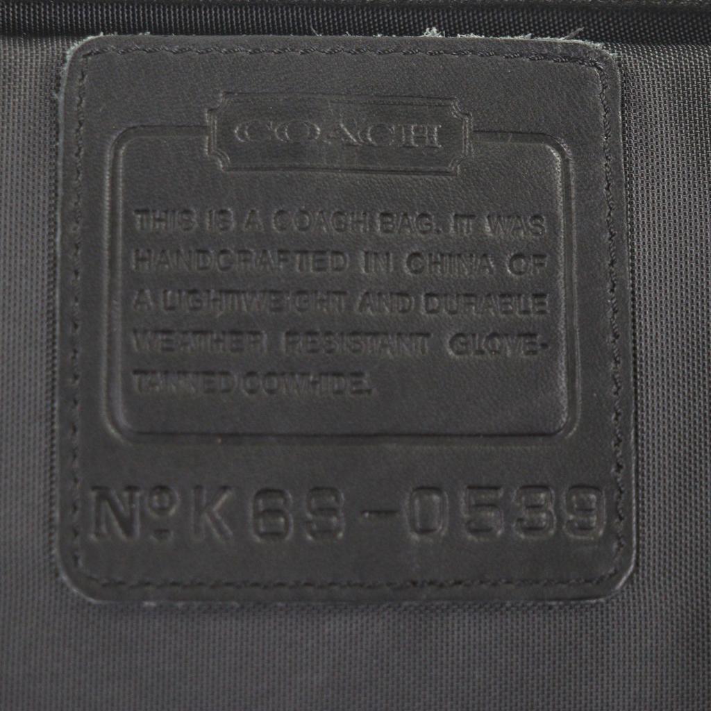 Tolle COACH Aktentasche 2-Wege Business-Tasche und PC-Tasche schwarzes Leder Herren 0539 Gebraucht