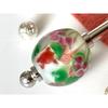 Used Hairpin, red goldfish and lotus flower dragonfly ball, single hairpin, cool, transparent, Japanese style