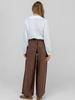 WOMEN' LINEN TROUSERS WITH ELASTIC WAIST