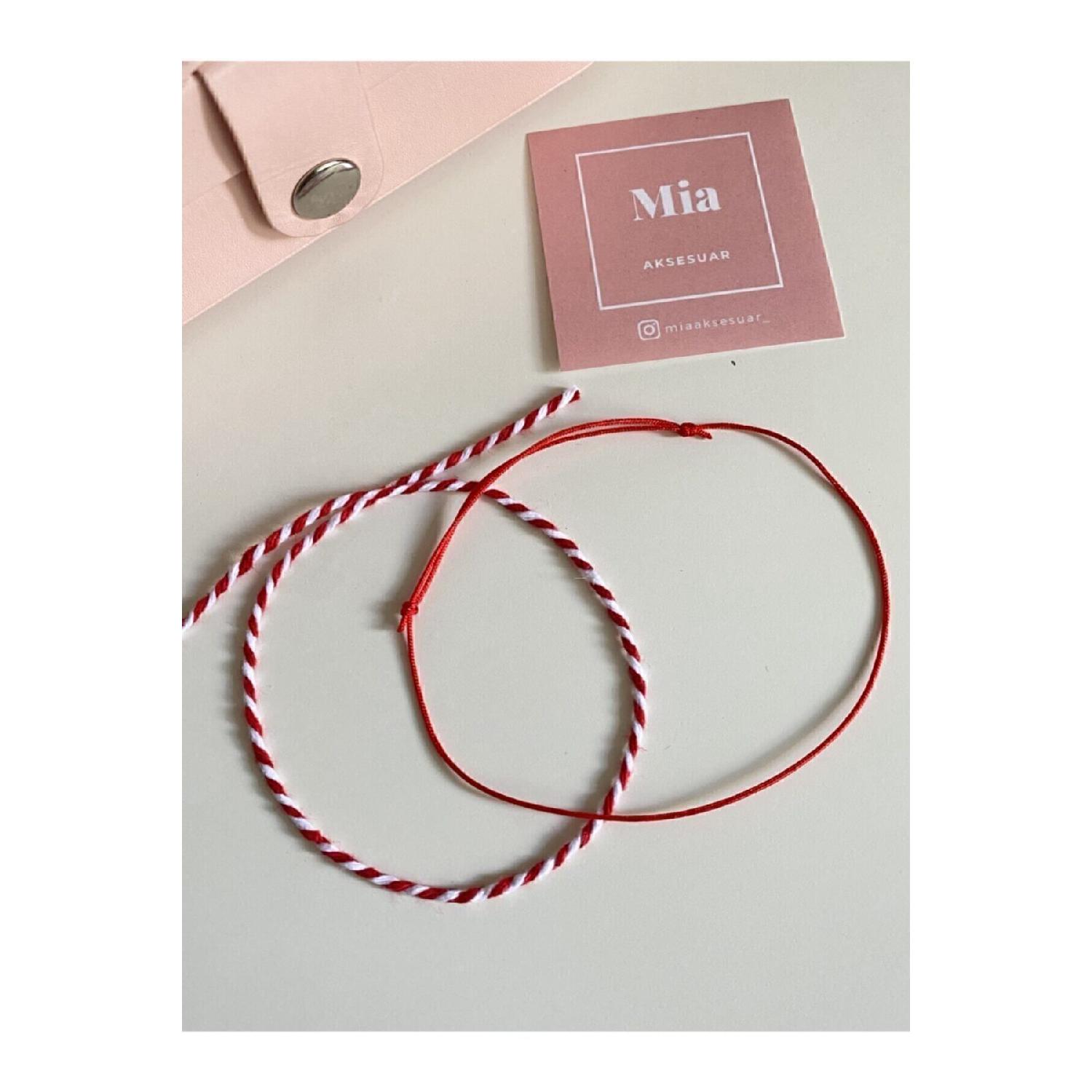 

Червоний мотузковий браслет і набір мартеників Tek Ebat червоний