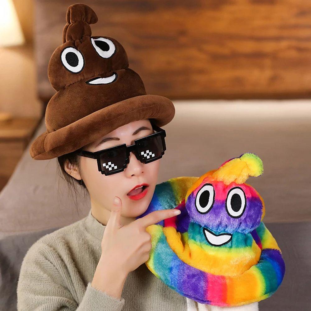 

Cosplay Plush Toy Poo Stuffed Toy Brown Poo Plush Toy Hat Toy Poo Plush Doll Colorful Poo Plush Toy