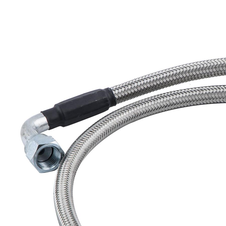 52" Length SS Braided Transmission Cooler Hose Lines For TH350 700R4 TH400