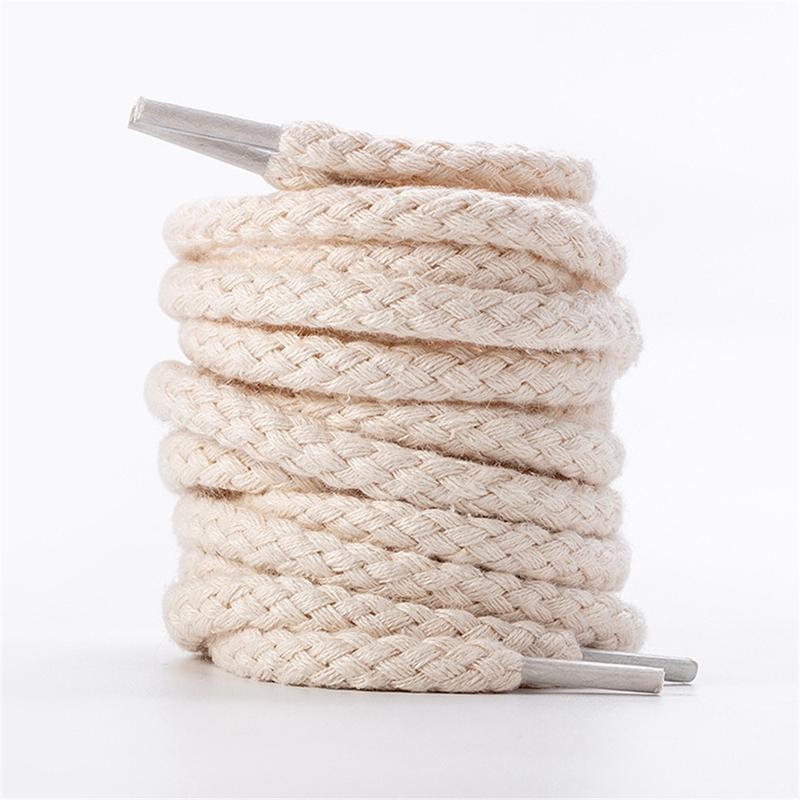 Linen Cotton Shoe laces 7mm Bold Round Shoelaces for Sneakers Laces Shoes Boot Shoelace Round Shoestrings 100/120/140/160/180CM