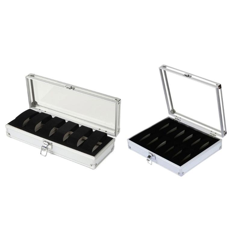 6/12 Slots Watch Box Organizer Watch Display Storage Box Jewelry Watch Box