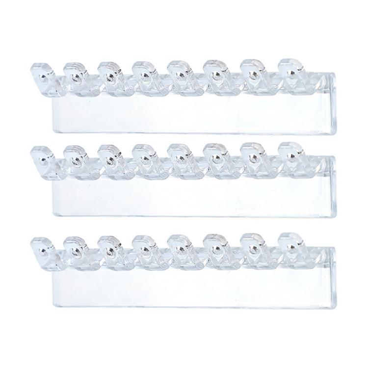 Wall Mounted Acrylic Necklace Organizers Wall Mounted Jewelry Organizers With Hooks For Necklaces Bracelets And Rings