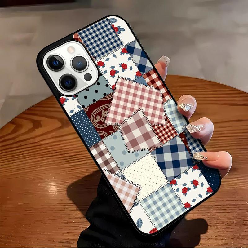 Patchwork style Phone Case For iPhone 17 Air 16 15 14 13 12 11 Pro Max Max Plus Bumper Case Cover