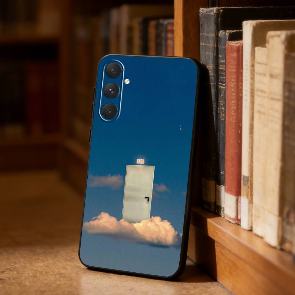 Surrealist style  Phone Case For Samsung S26,S25,S24,S23,S22,S21,Ultra,Plus,FE Black Soft Cover