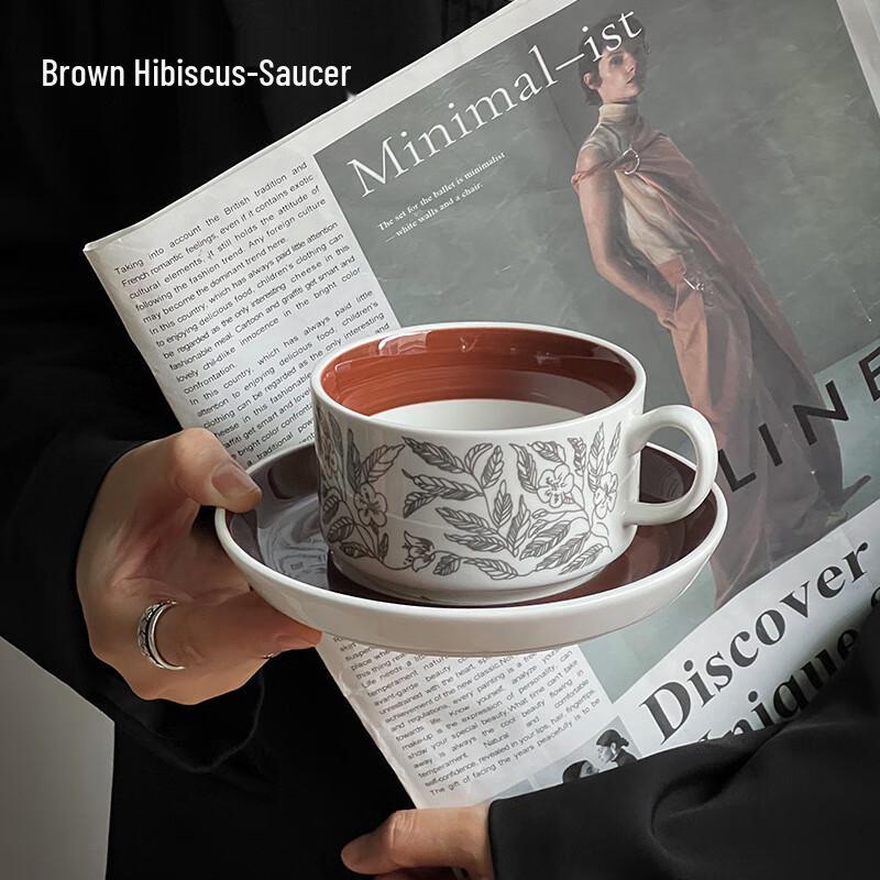 WJ Finland Vintage Ceramic Coffee/Tea Mug with Saucer