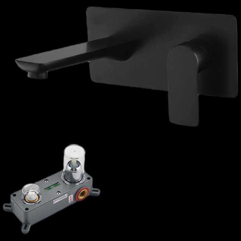 Matte Black Concealed Basin Faucet