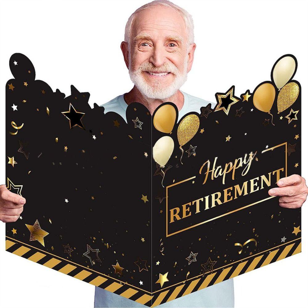 Versatile Extra Large Greeting Card Creative Giant Guest Book Jumbo Retirement Card  Retirement