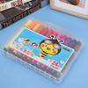 Watercolor Pen Set Triangle High Capacity 24 Colors Washable Child Painting Graffiti Art Marker