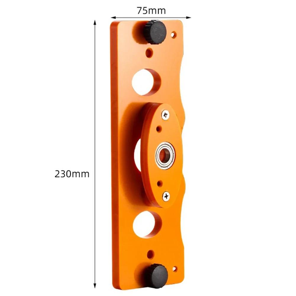 

Door Hinge Drill Jig Woodworking Hole Locator Bakelite Material DIY Tool Hole Opening Auxiliary Tool For Beginners
