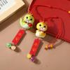 Zodiac Snake Car Pendant: Golden Snake Year Craft Decoration Mascot