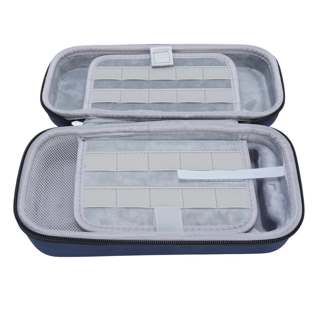 Carrying Case for     Console EVA PU Handheld Game Console Hard   Pouch Storage Bag with 20 Game Card Slots for Travel