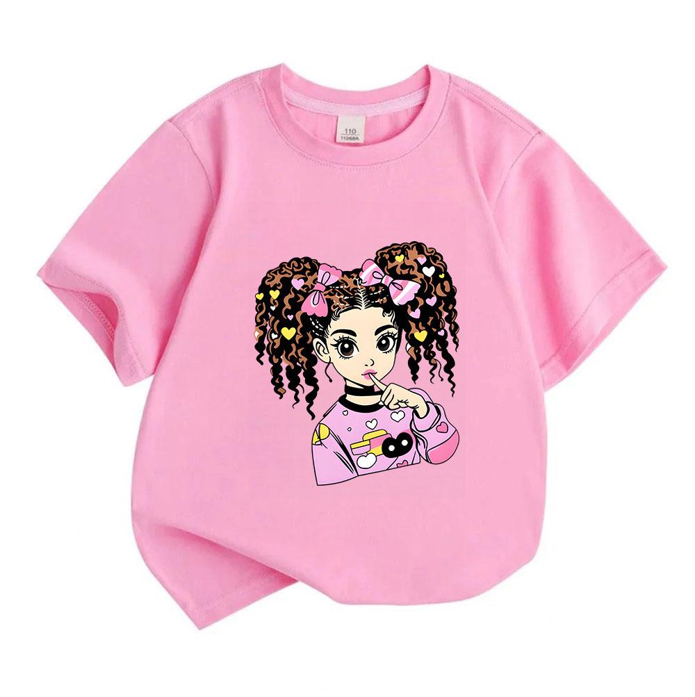 Kids Girls Boys 100% Cotton Crew Neck Short Sleeve T-Shirt,