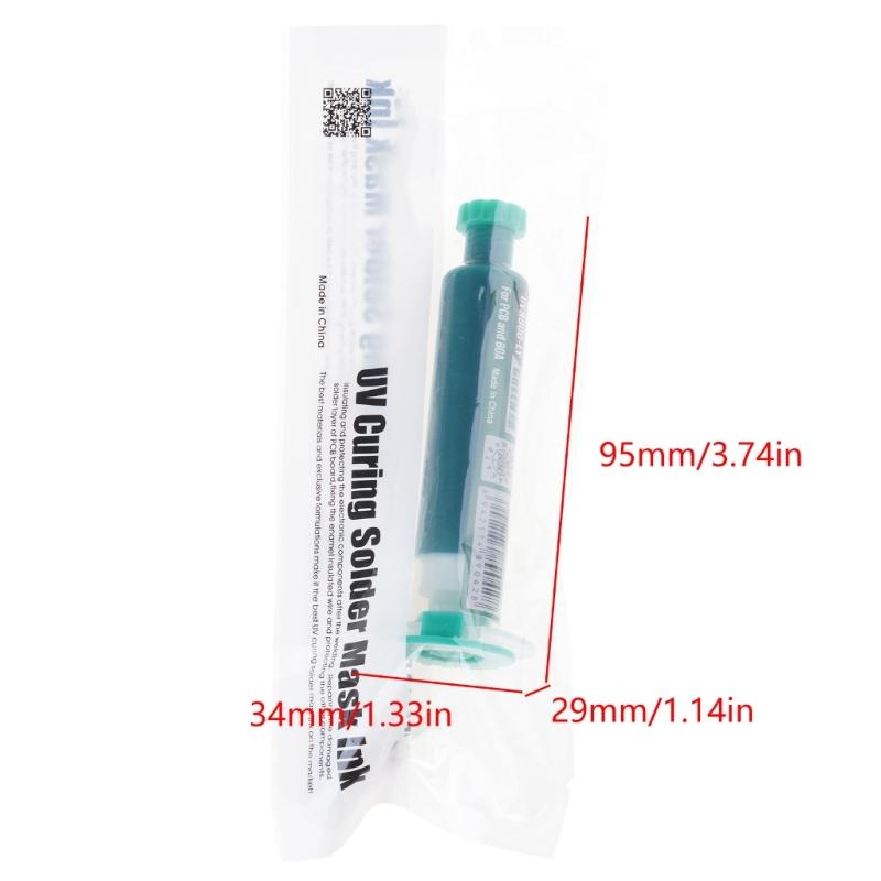 No Wash UVs Light Curing Solder Mask Paste PCB Solder Resist Film for DIY Enthusiasts and Electronic Engineers Repair