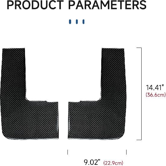 For Express Door Panel Carbon Fiber Cover Trim Decals Accessories for Chevrolet Express/GMC Savana 1500 2500 3500 2003 - Present Interior Sticker