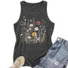 Spring and Summer Top T-shirt Round-neck Pullover Vest
