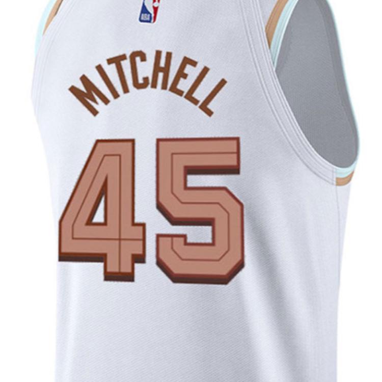Nike Mitchell AU Edition Quick-Dry Loose Sleeveless Basketball Jersey Unisex Tops White DQ0239-100