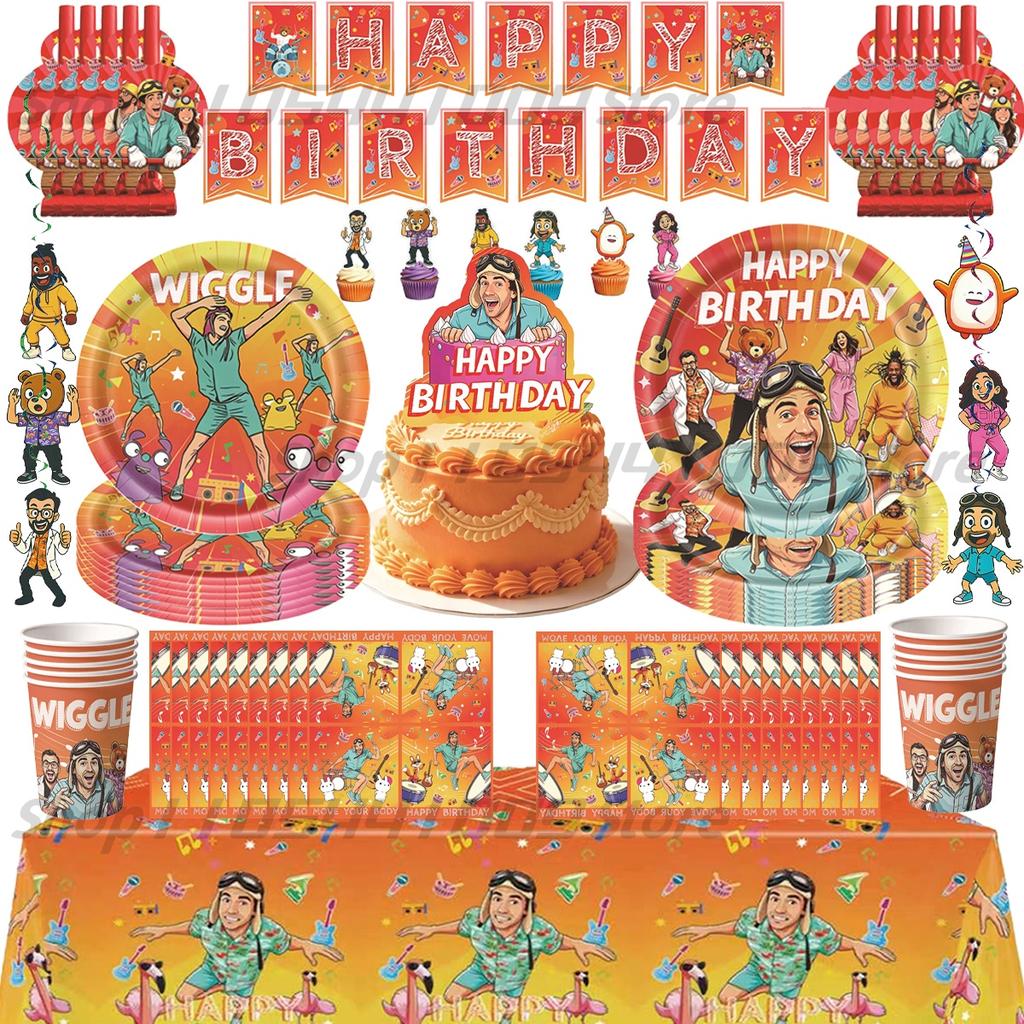 Danny-Go Theme Birthday Party Decor Disposable Tableware Set Paper Cup Banner Cake Topper Baby Shower Gifts Party Favors Supply