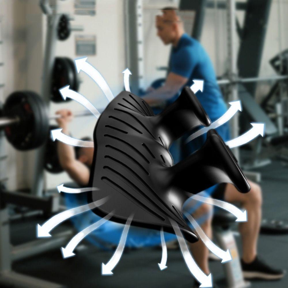1 Pair Elastic Workout Gym Gloves Ergonomic Silicone Palm Grips Weight Lifting Grips Pull-ups
