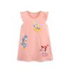 Summer New Arrival Girls' Floral Embroidered Princess Dress Knit Cotton Children's Dress