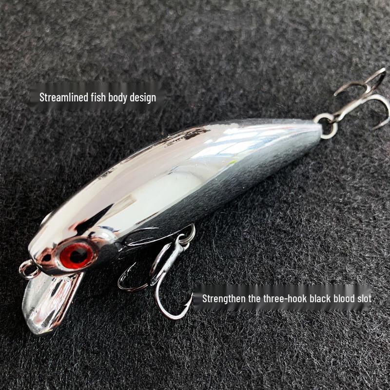 Longchan Rattling Plated Reflective Sinking Minnow Lure