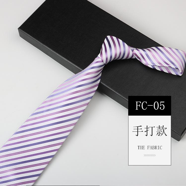 Light Tie Men, Business Banquet Photography Wedding Pink Purple Suit Shirt High-End Pattern Hand Style