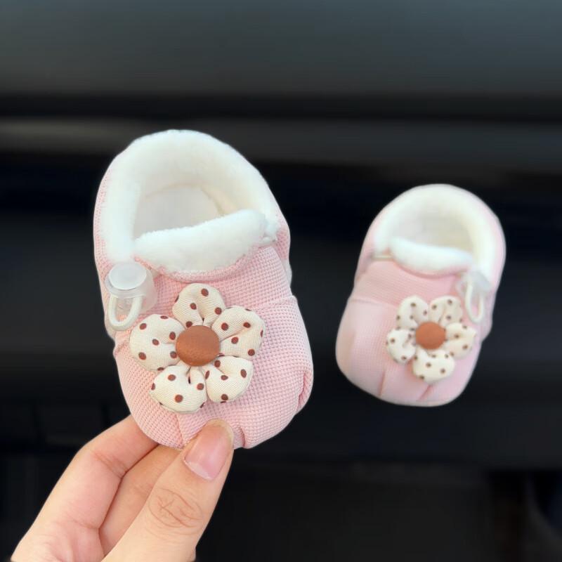 Winter Anti-Slip Baby Soft Sole Shoes & Socks for Pre-Walkers, Infants, Toddlers - Warm First Birthday Shoes for Autumn & Winter