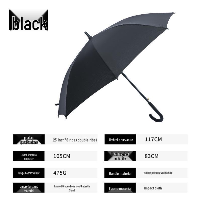Automatic Golf Umbrella with Long Handle for Business, Custom Logo Printing Available.