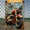 Vintage Motorcycle Metal Tin Sign - Retro Bar Pub Garage Wall Decor, Indoor Outdoor Hanging Art for Home Kitchen Garden, 2D Flat