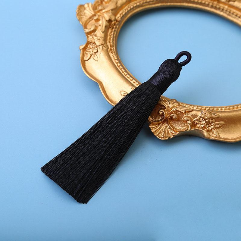 10pcs 8cm Ice Silk Tassel Charms Brush Pendant Crafts For Diy Jewelry Making Accessories Handmade Bracelet Earring Decor Crafts