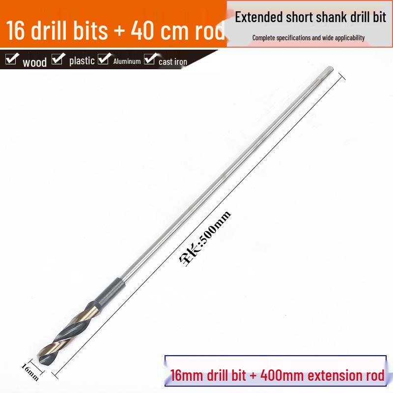 1-Meter Extra Long Twist Drill Bit with Small Shank for Deep Hole Woodworking and Tree Drilling