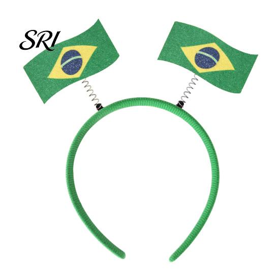 Photo Prop Headband Football for Women Men Soccer Cheering National Flag Eye-catching Party Headwear Hairband Game Day Accessories Sports Fans