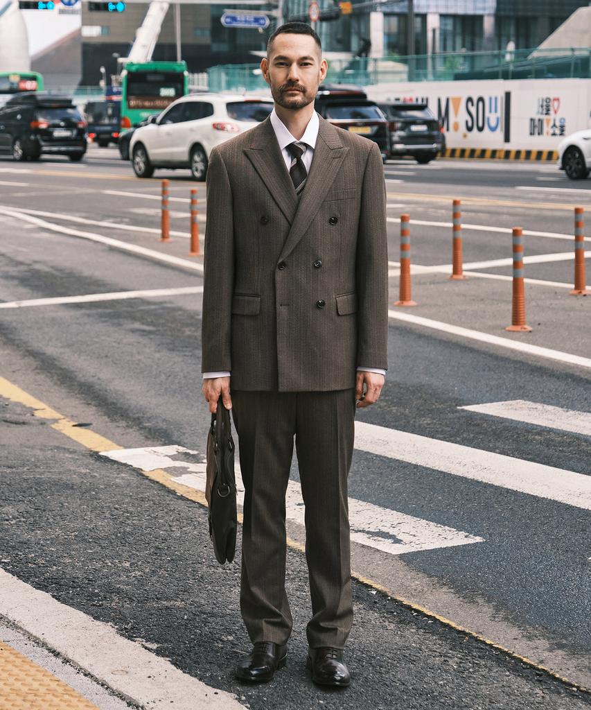Stco Wool Herringbone Double-Breasted Jacket_Brown (Classic Fit)_Ssjxa62Dhh