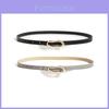 Women Fashion Leather Belt With Alloy Buckle For Casual Wear And Office Style