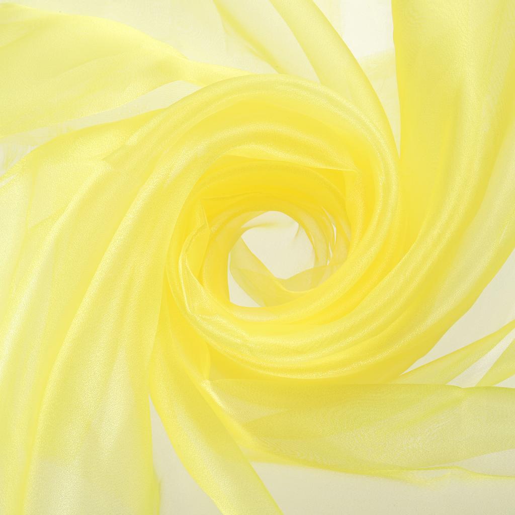 Organza Tulle Roll Fabric 60" Bridal Solid Sheer Organza Crystal Organza Sheer Silky Fabric for DIY Craft Table Home Decoration