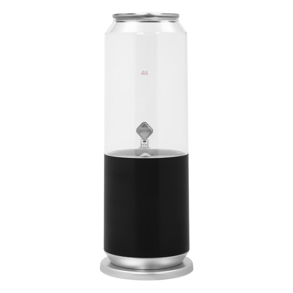 3L Beverage Dispenser with Tap for Christmas Party,Hot/Cold Beverages ABS & PC Clear Barrel with Scale Home & Office Use