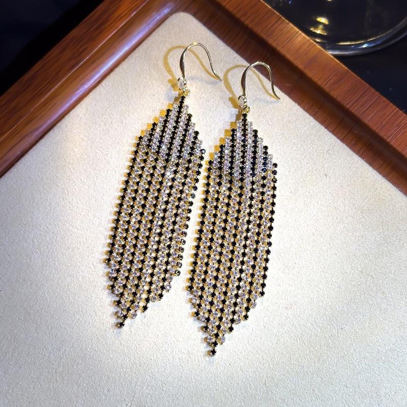 New Arrival Tassel Earrings  Popular High-end Accessible Luxuryelegantlong Earrings  Fashioneasiest for Match Earrings