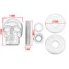 Motorcyle 10pcs Plastic & Steel Skull License Plate Frame Bolts Screws Caps Fastener Fit Any 6mm Bolts Motor Universal 